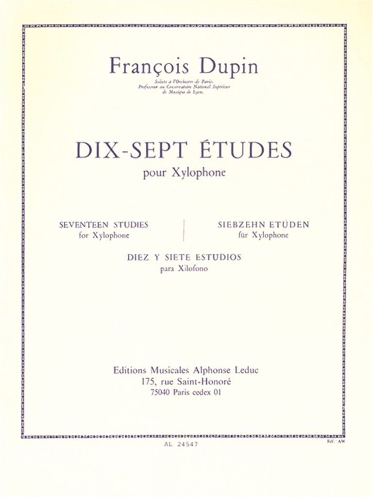 Seventeen Studies for Xylophone