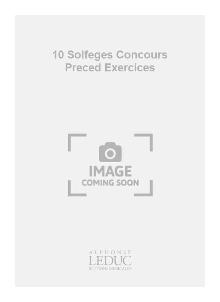 10 Solfeges Concours Preced Exercices