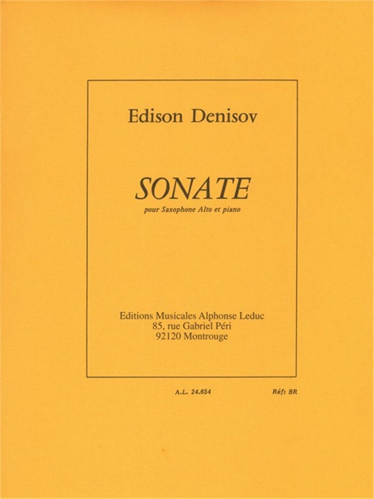 Sonata (Alto Saxophone and Piano)