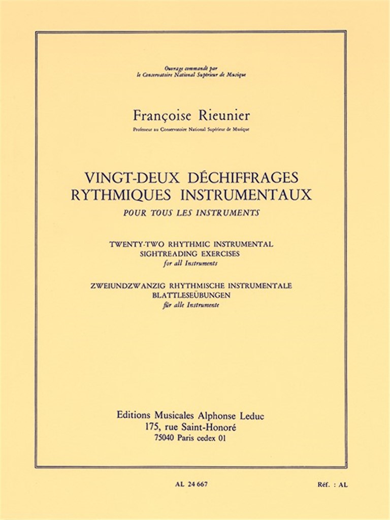 22 Dechiffrages rythmiques instrumentaux