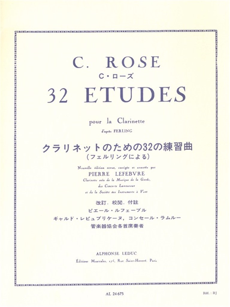 32 studies (Clarinet)