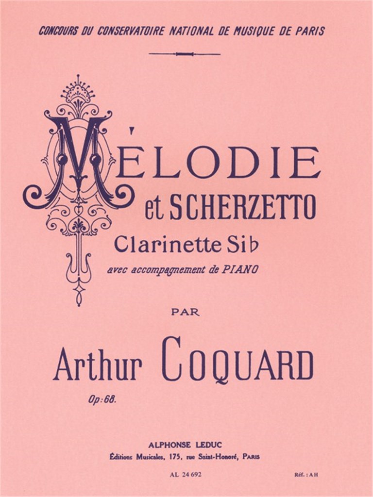 Mélodie Et Scherzetto Op.68 (Clarinet)