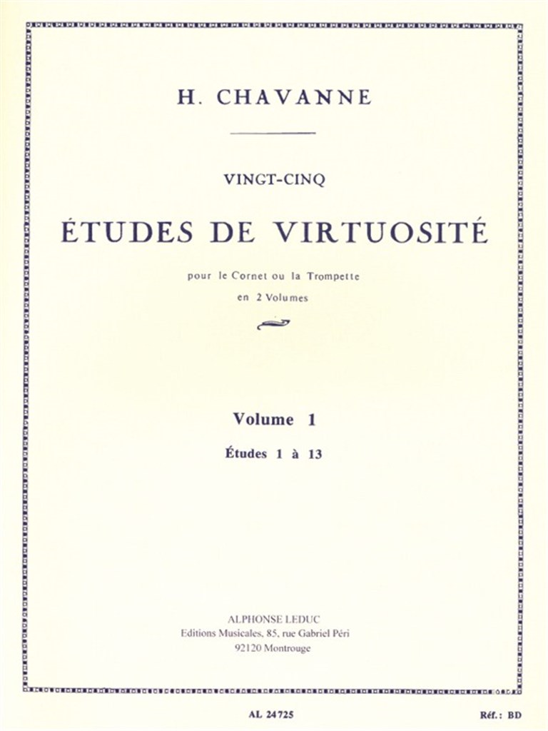 Vingt-Cinq etudes de Virtuosite - Volume 1