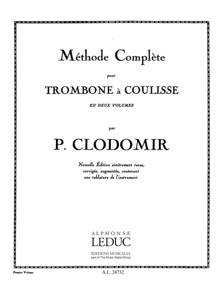 Méthode Complète de Trombone, Vol.1