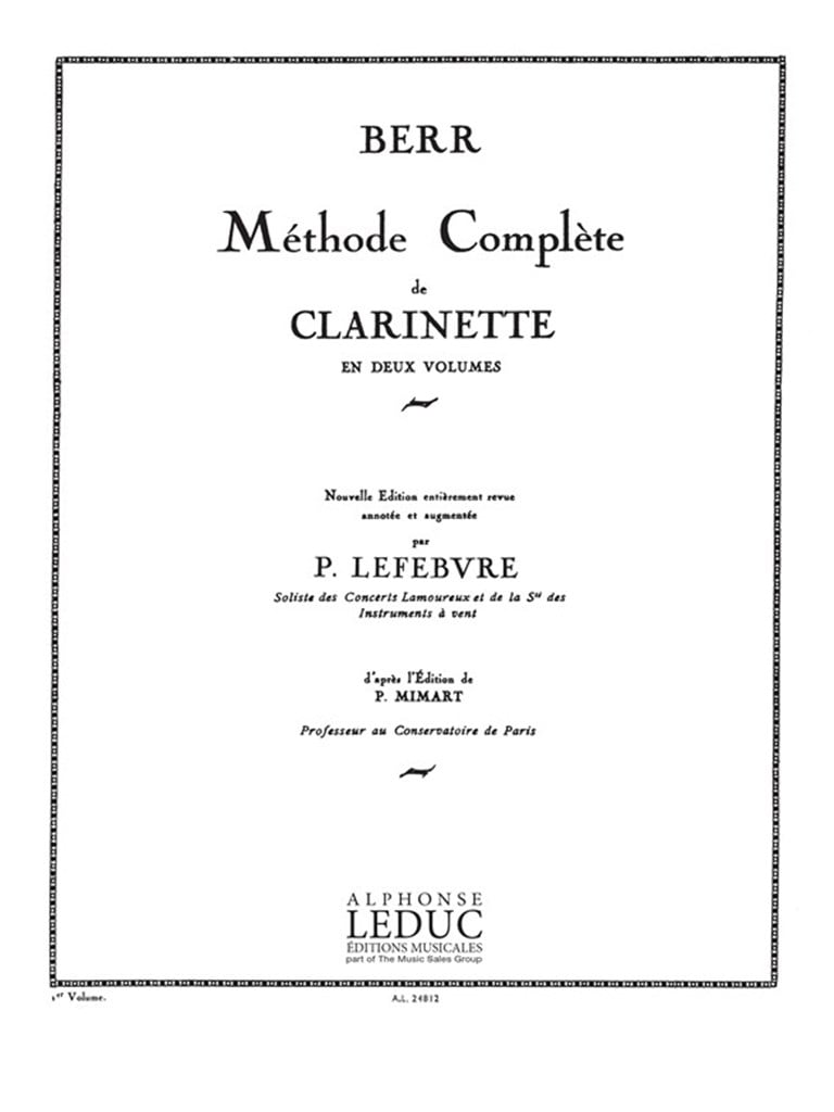 Friedrich Berr: Methode Vol.1