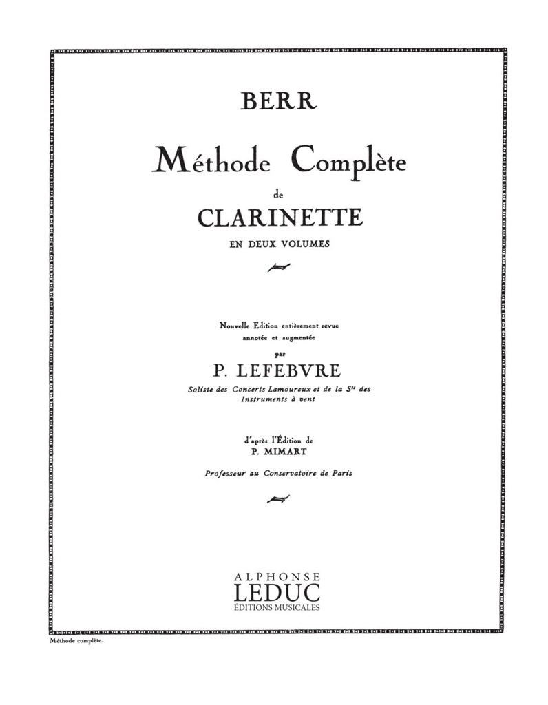 Friedrich Berr: Methode complete