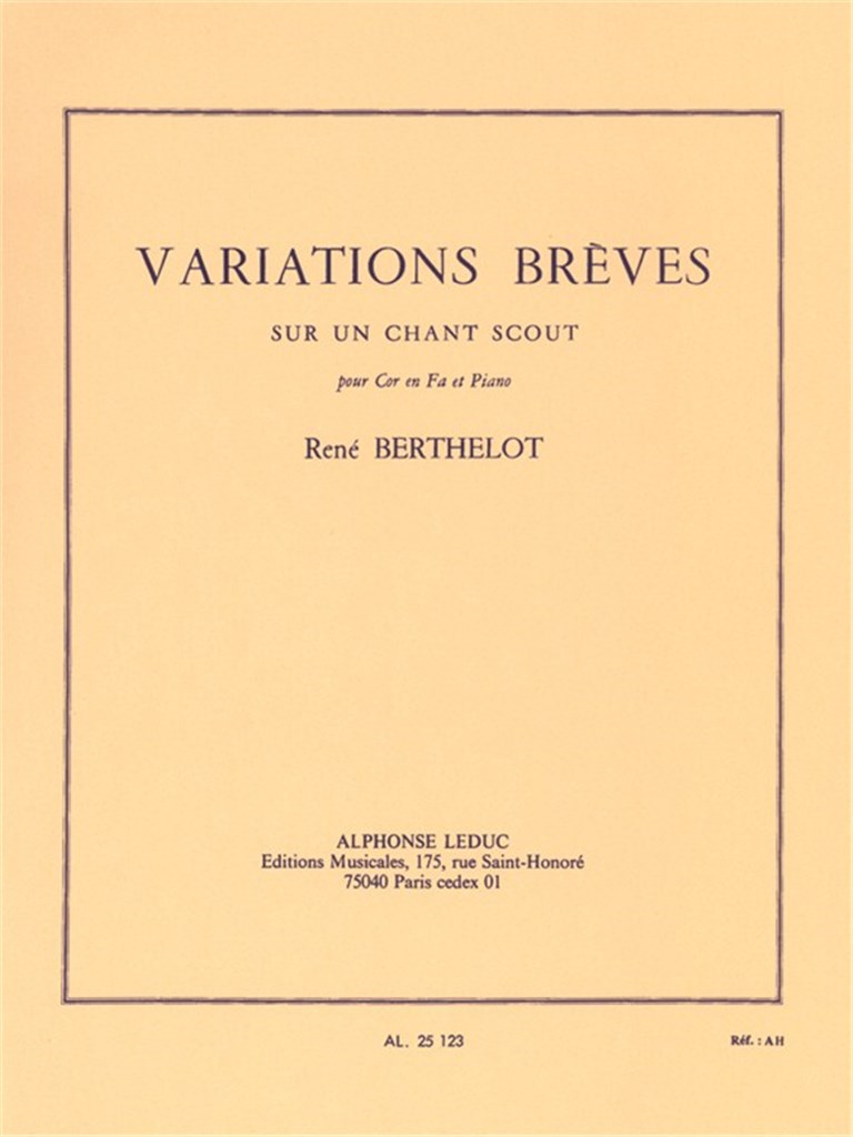 Variations breves sur un Chant scout