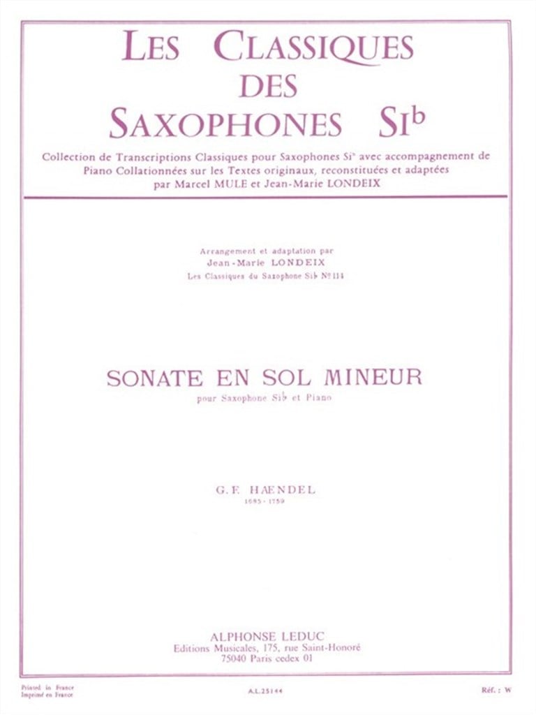 G.F.Handel: Sonata In G Minor