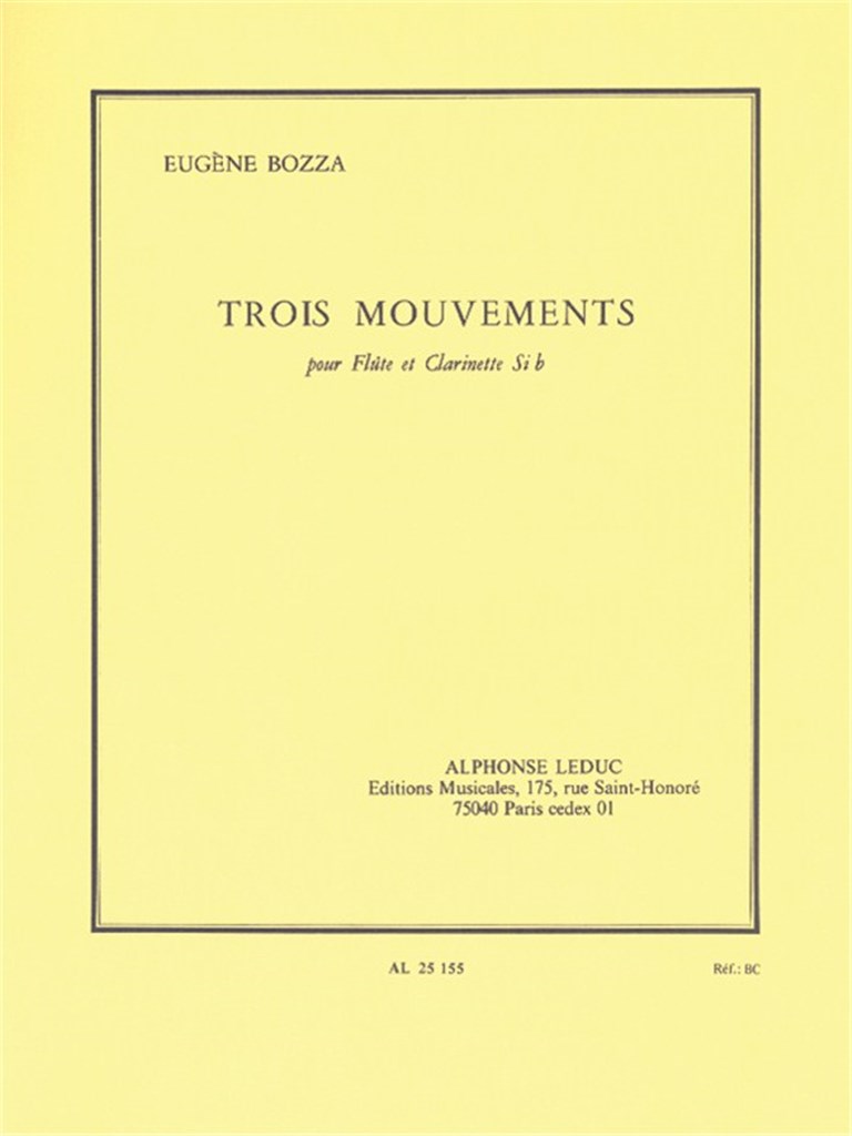 Trois Mouvements (Flute And Clarinet)