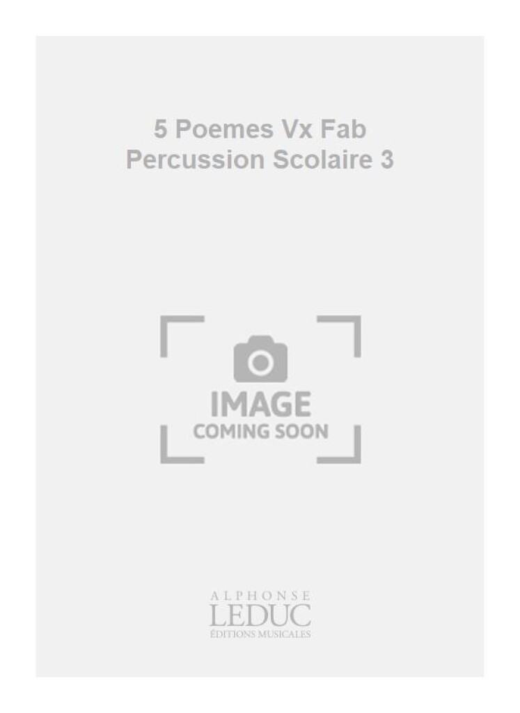 5 Poemes Vx Fab Percussion Scolaire 3