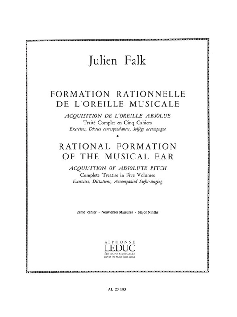 Formation Rationnelle De l'Oreille Musicale Vol. 2