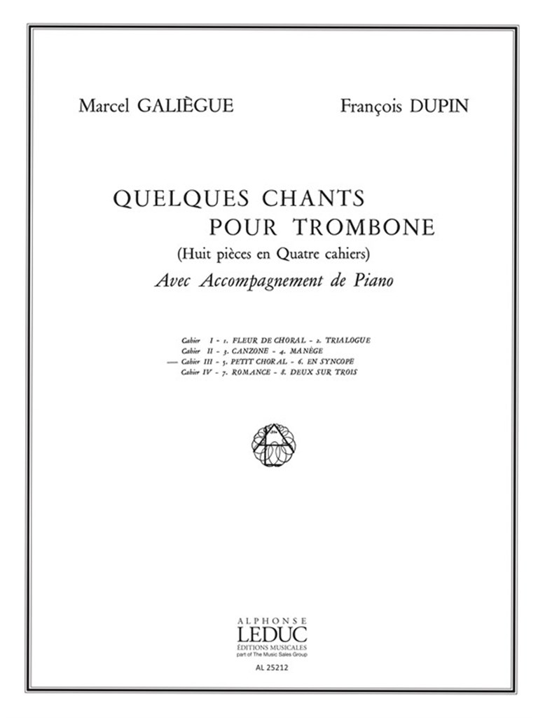 Quelques Chants Vol 3 - Petit Choral En Syncope