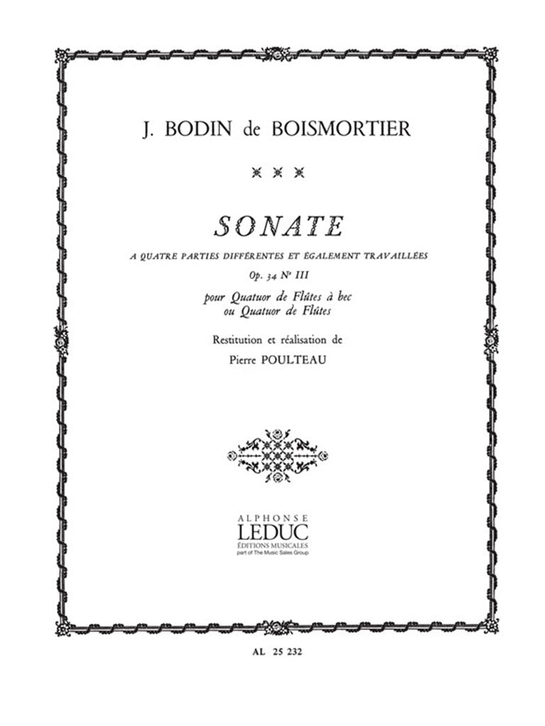 Sonate Op.34, No.3 en 4 Parties...