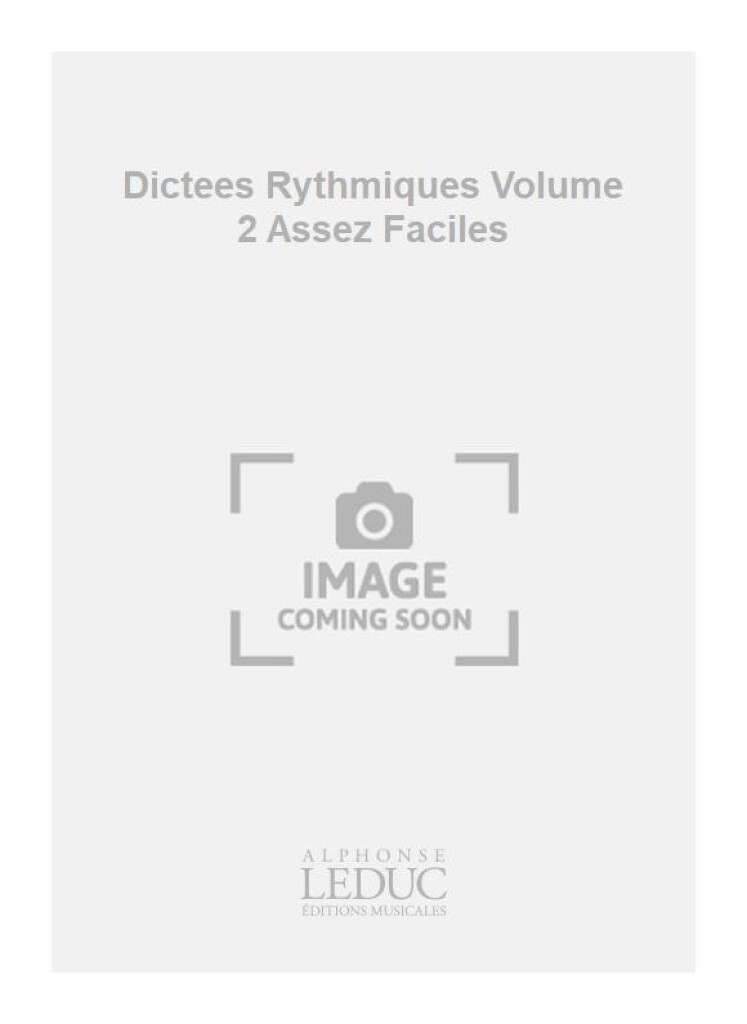Dictees Rythmiques Volume 2 Assez Faciles