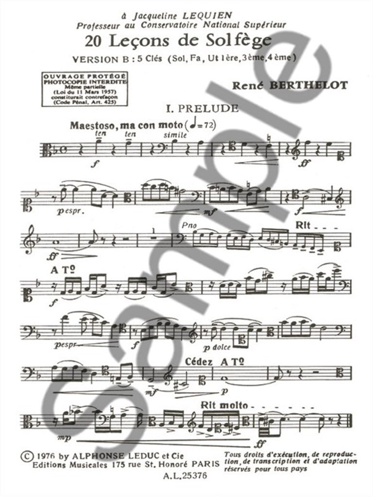 20 Lecons De Solfege B