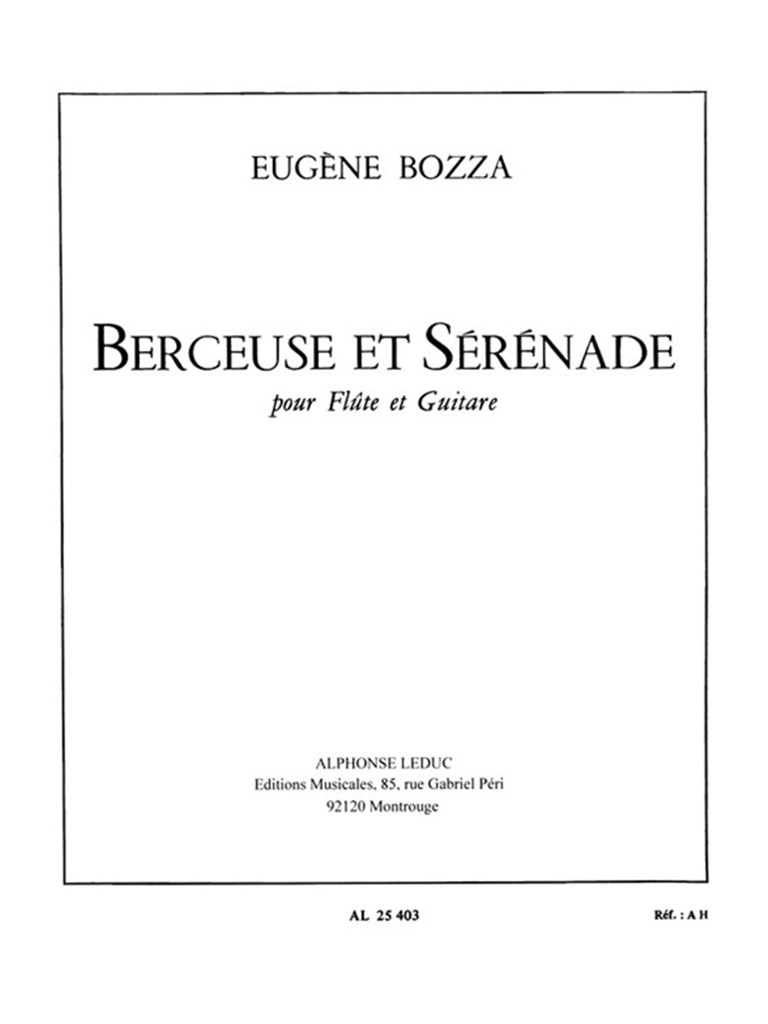 Berceuse Et Serenade