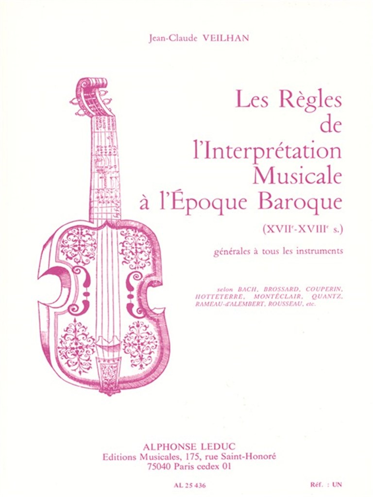 Rules of Musical Interpretation of the Baroque Era