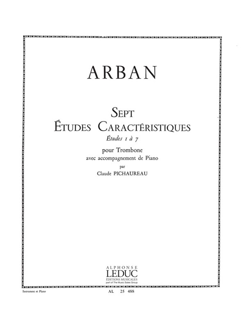 7 Etudes Caracteristiques