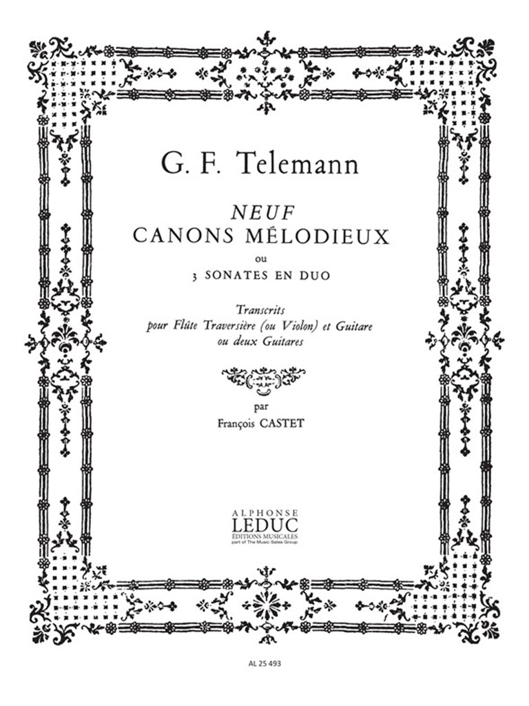 Georg Philipp Telemann: 9 Canons melodieux