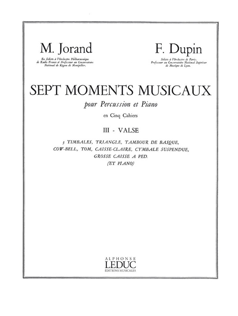 7 Moments musicaux Vol.3 - Solitude