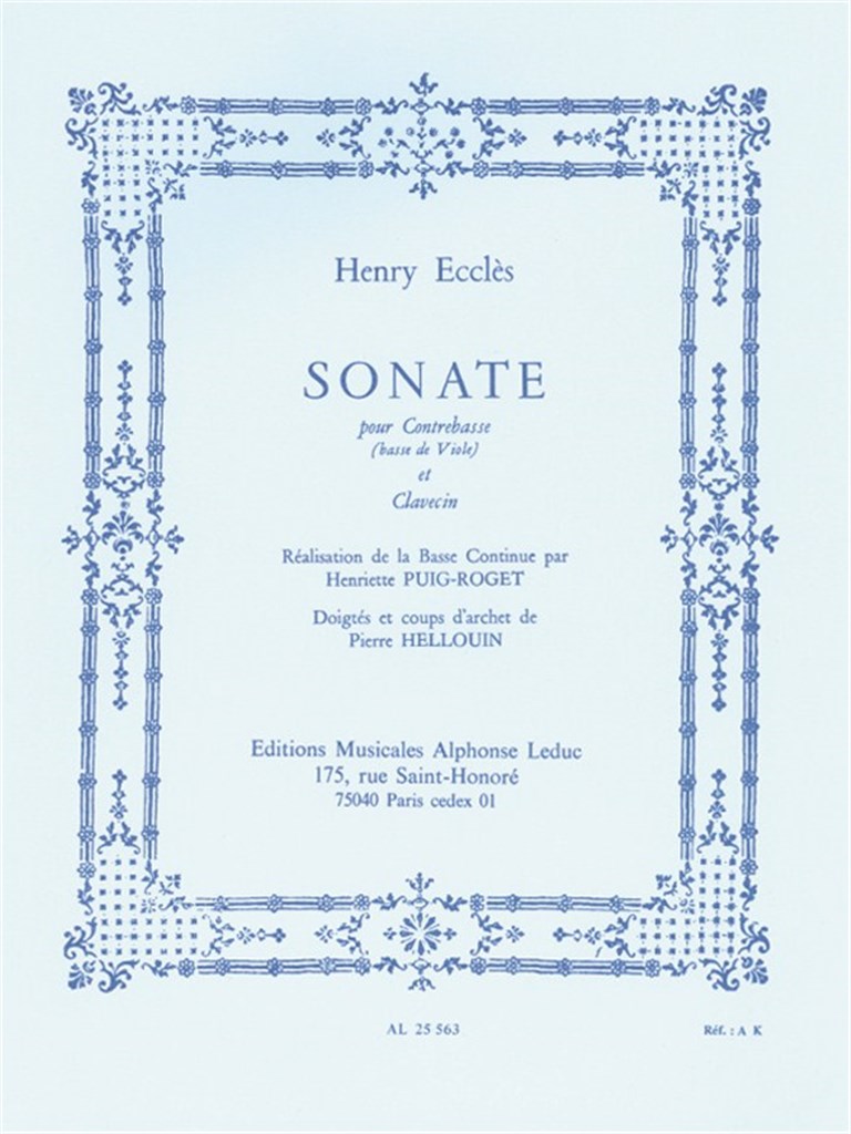 Sonate (Double Bass/Harpsichord)