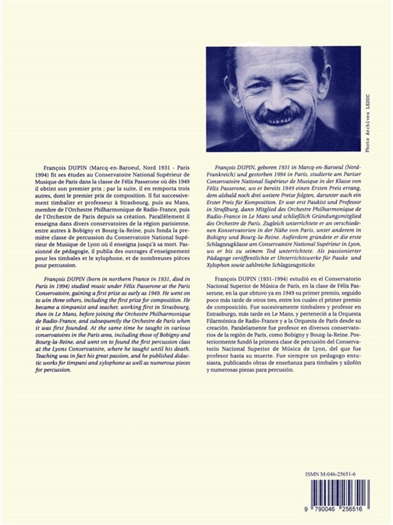 François Dupin: Le Parcours du Timbalier