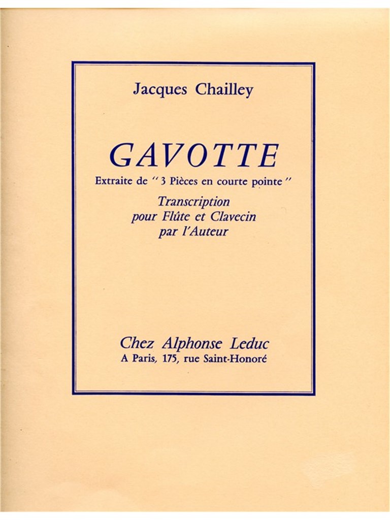 Jacques Chailley: Gavotte