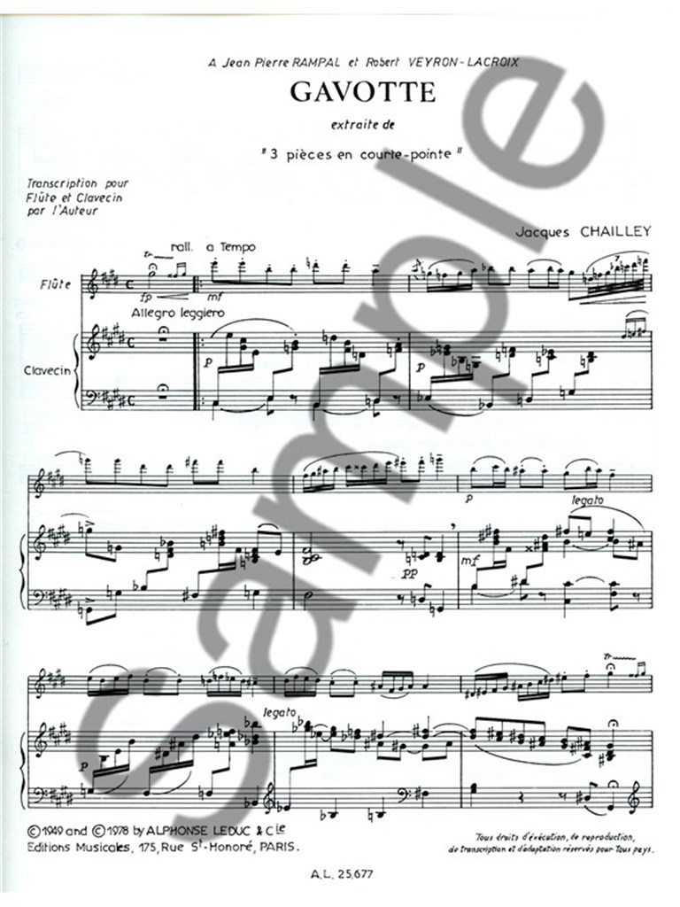 Jacques Chailley: Gavotte