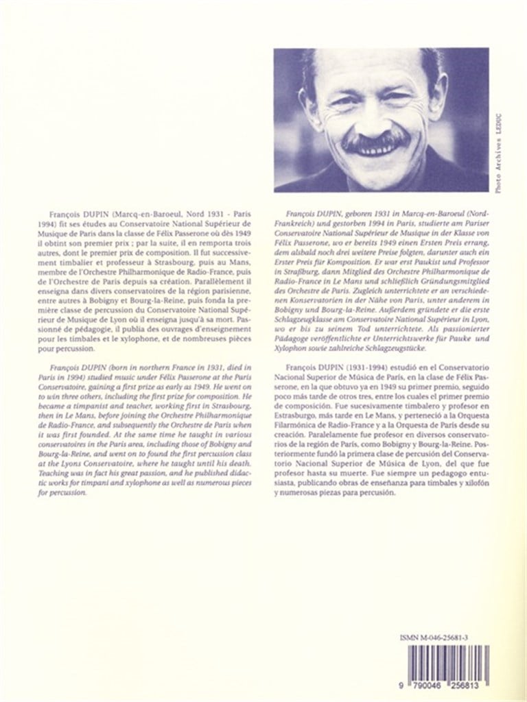 François Dupin: Rapid Tutor for the Xylophone