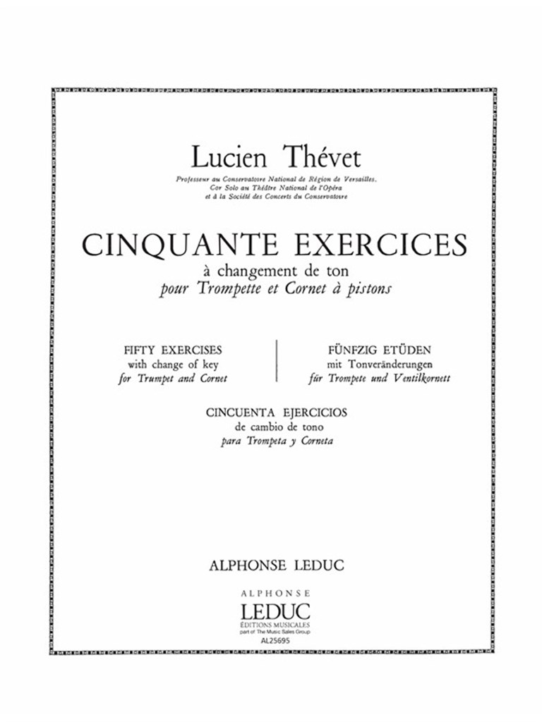 Lucien Thevet: 50 Exercices a Changements de Tons