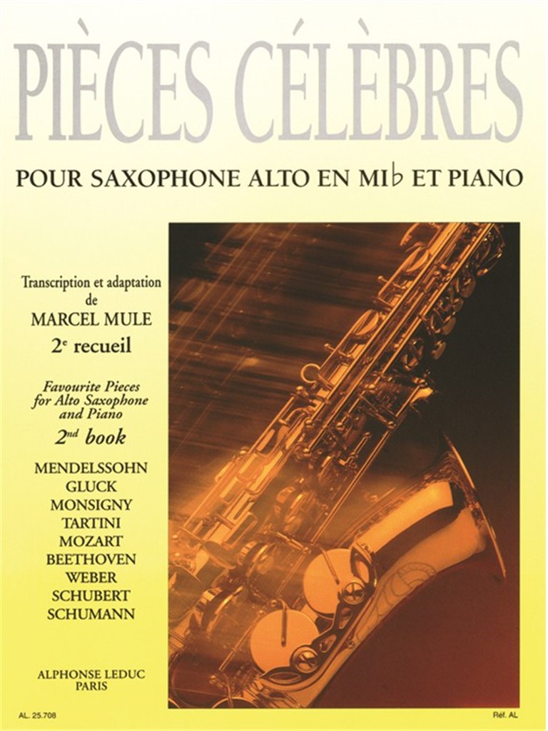 Famous Pieces For Alto Saxophone and Piano Vol. 2