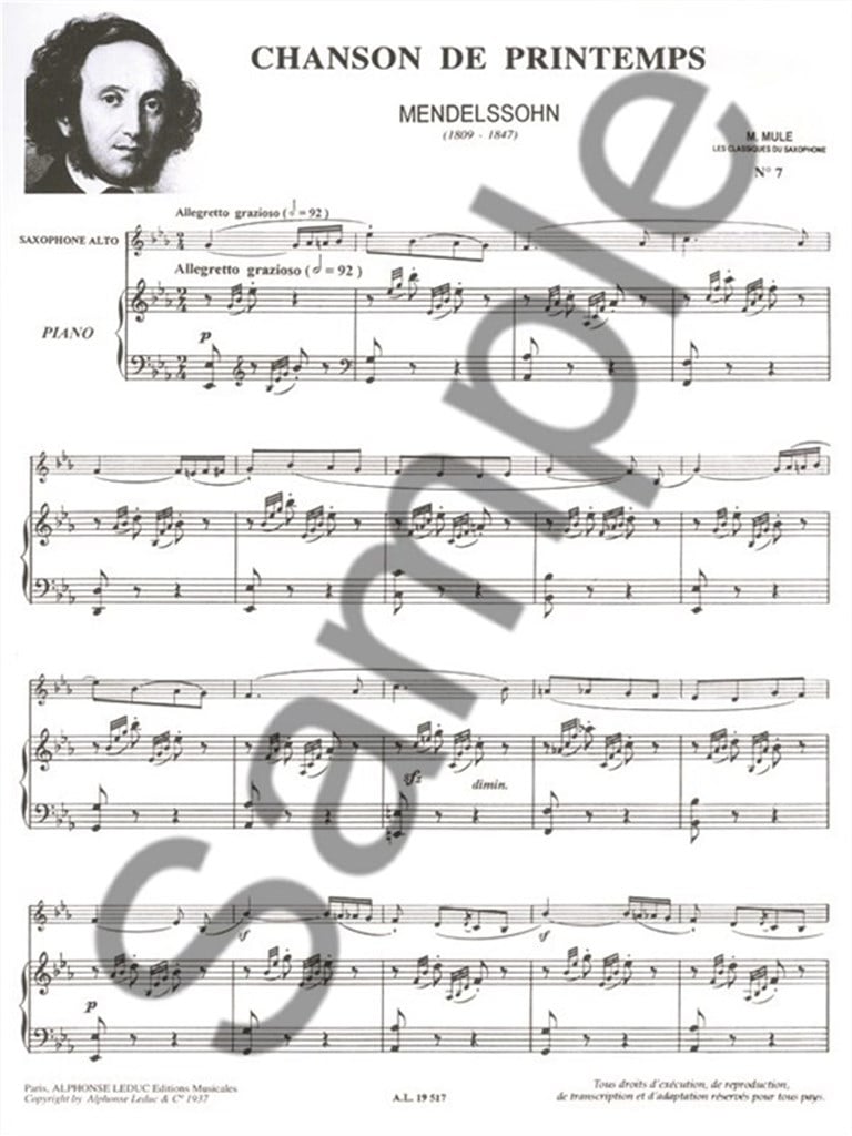 Famous Pieces For Alto Saxophone and Piano Vol. 2
