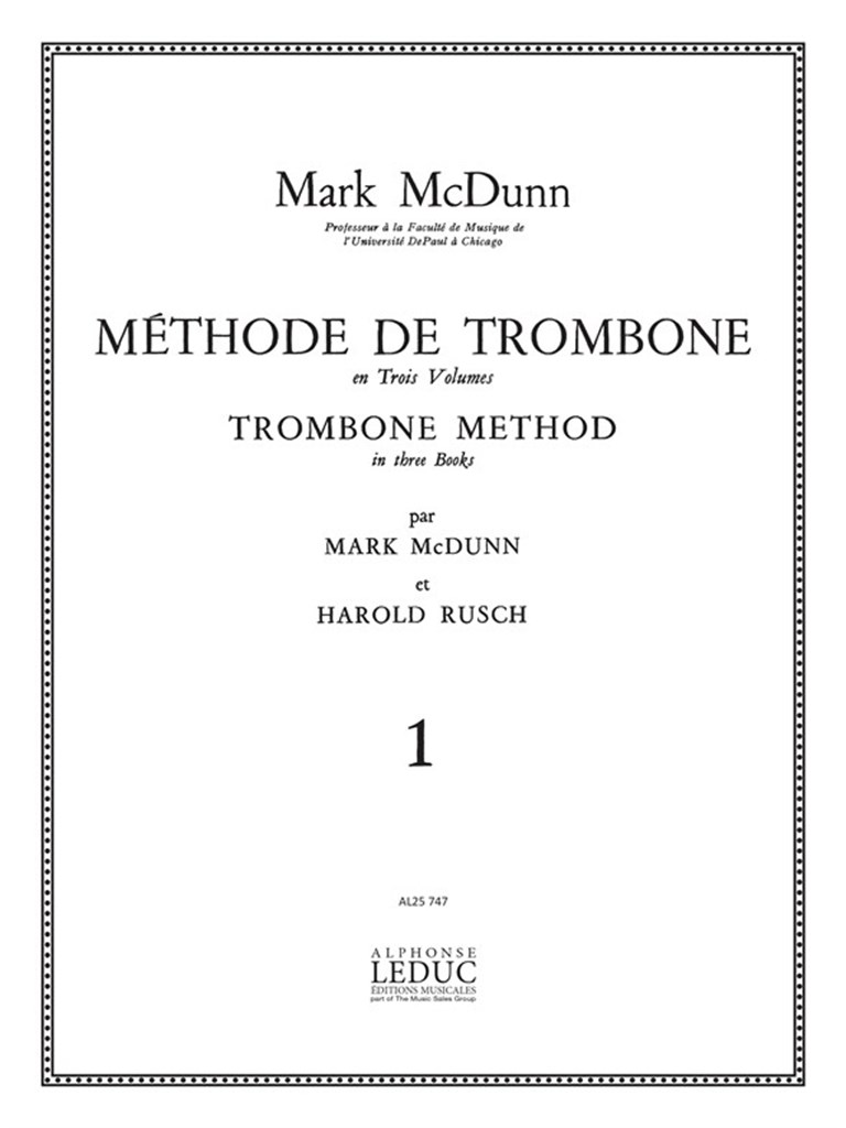 Methode de Trombone Vol.1