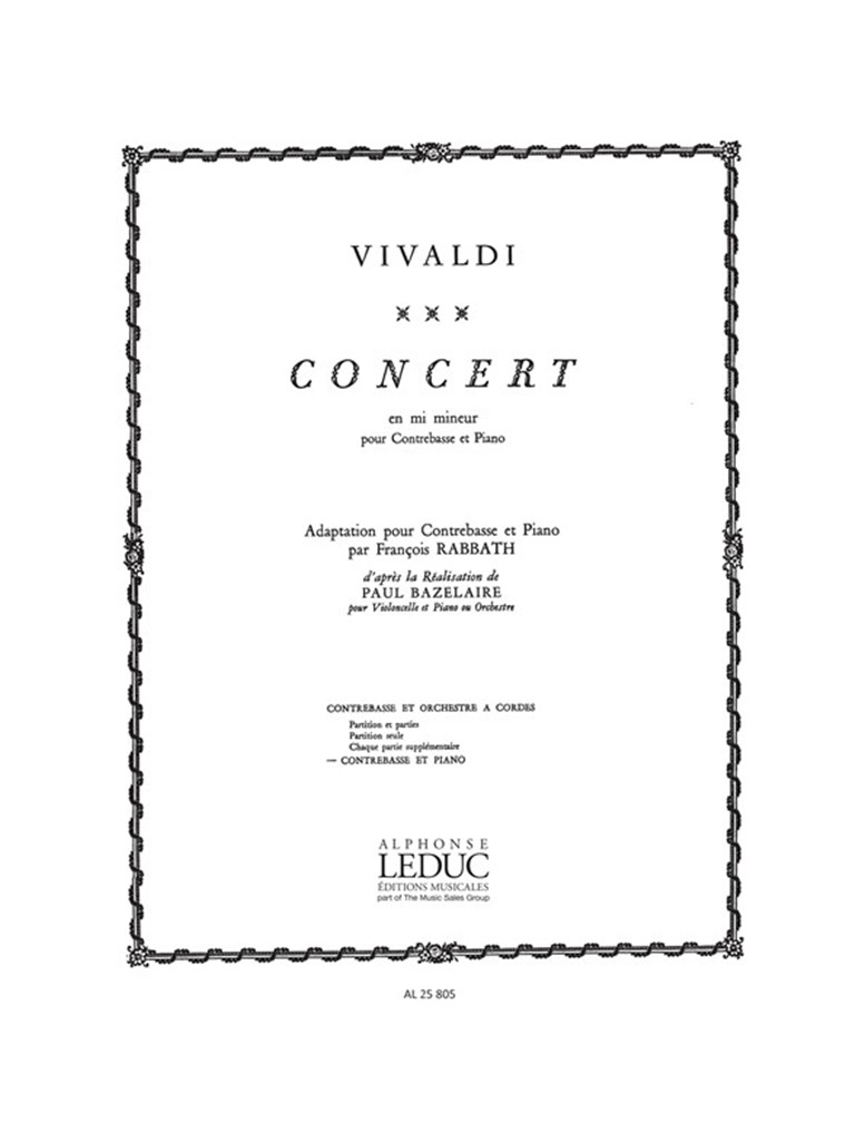 Concert En Mi Mineur