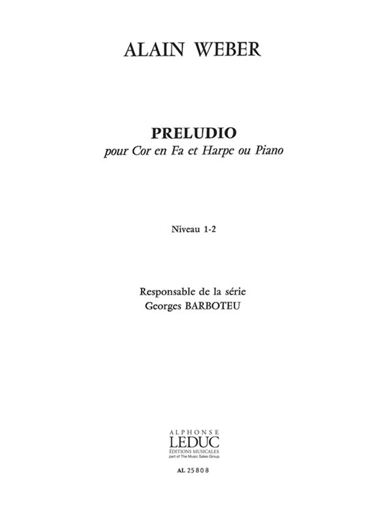 Alain Weber: Preludio