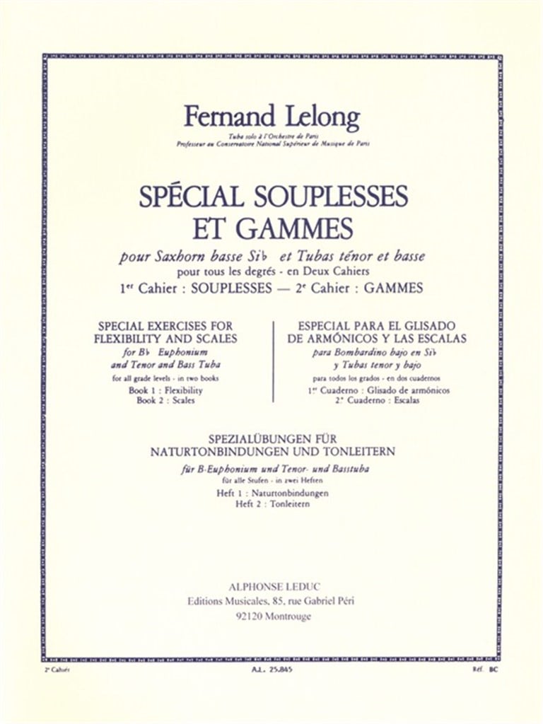 Fernand Lelong: Special Souplesses et Gammes