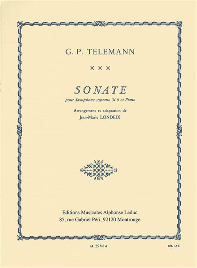 Sonata (Soprano Saxophone and Piano)
