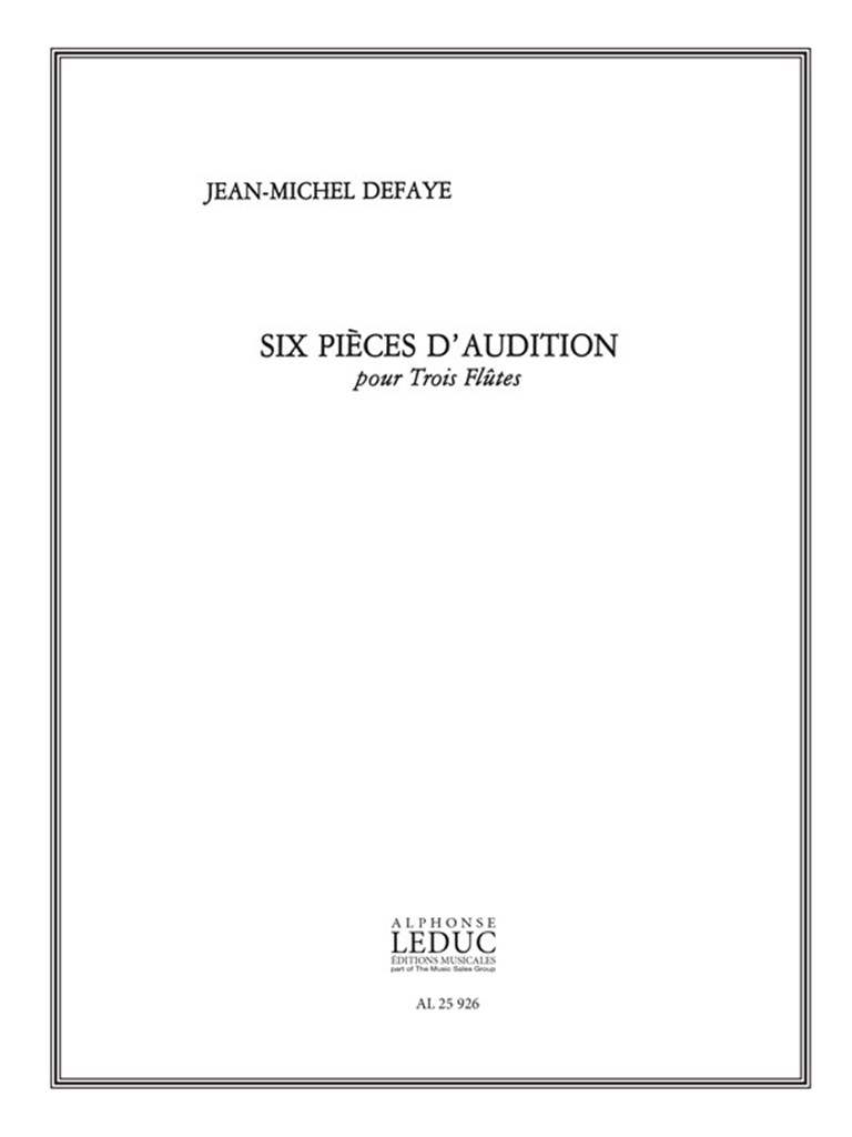 Pieces(6) D'Audition