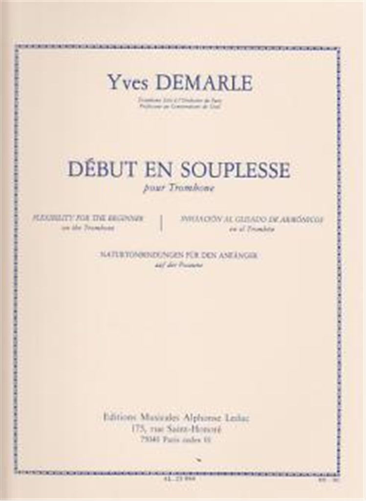 Début en souplesse pour Trombone