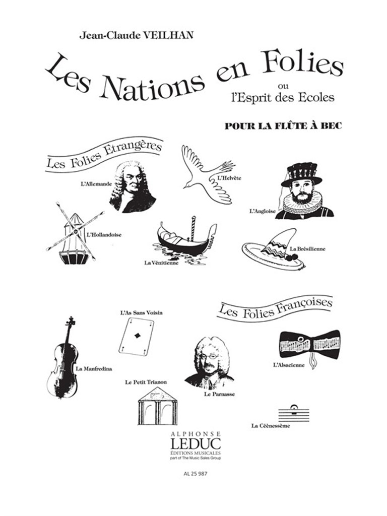 Les Nations en Folies for Alto Recorder Solo
