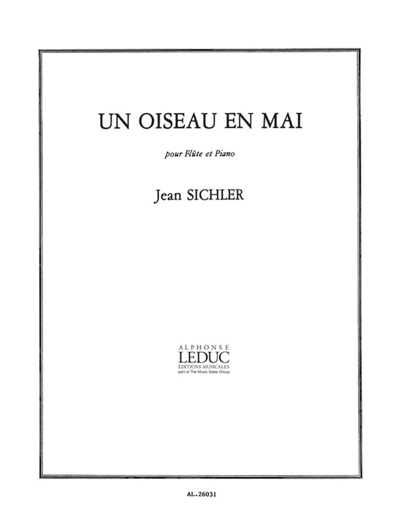 Un Oiseau En Mai Pour Flute Et Piano
