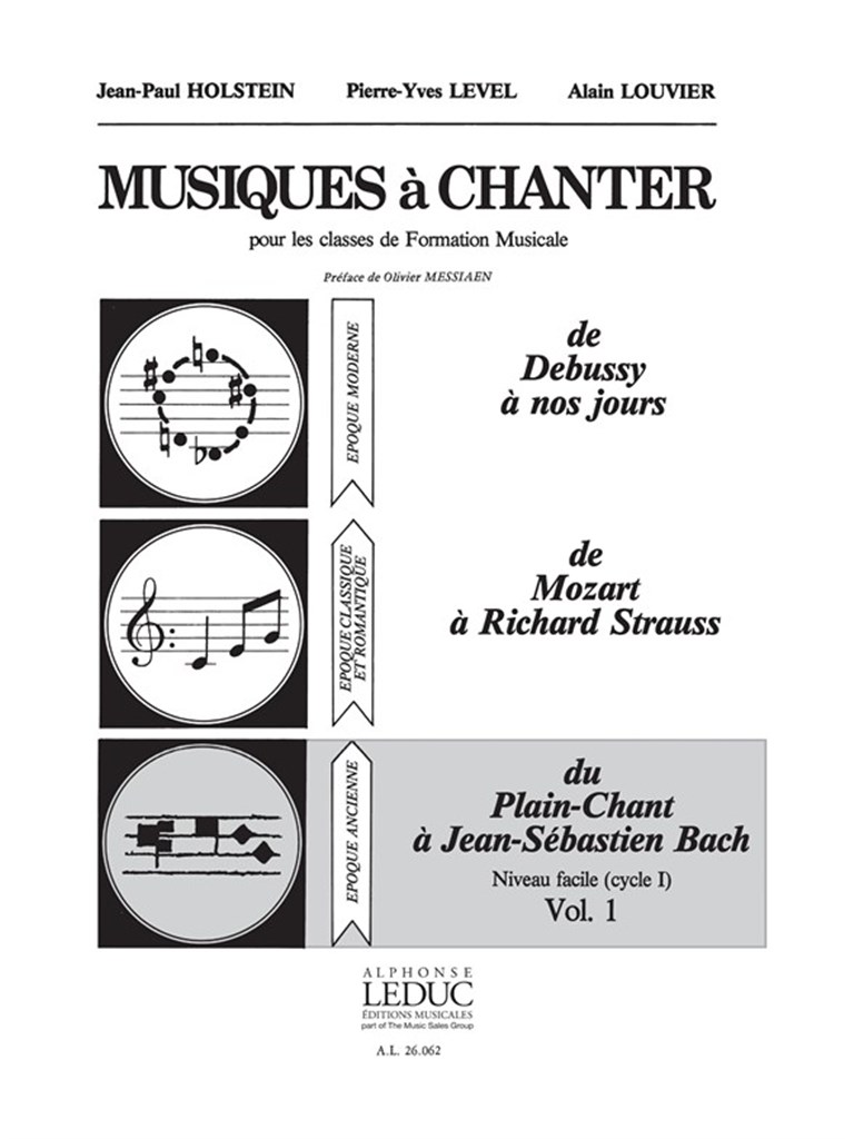 Music for Voice for Music Theory classes (Vol. 1)