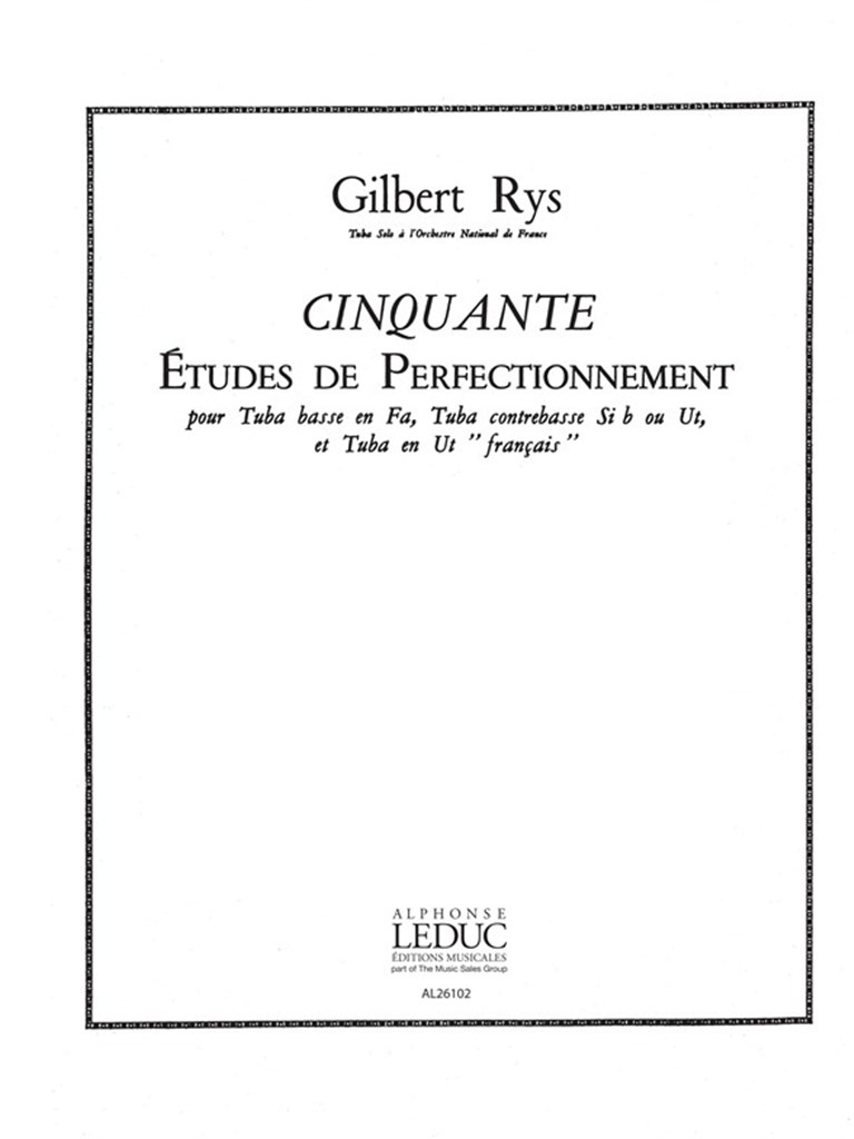Gilbert Rys: 50 Etudes de Perfectionnement
