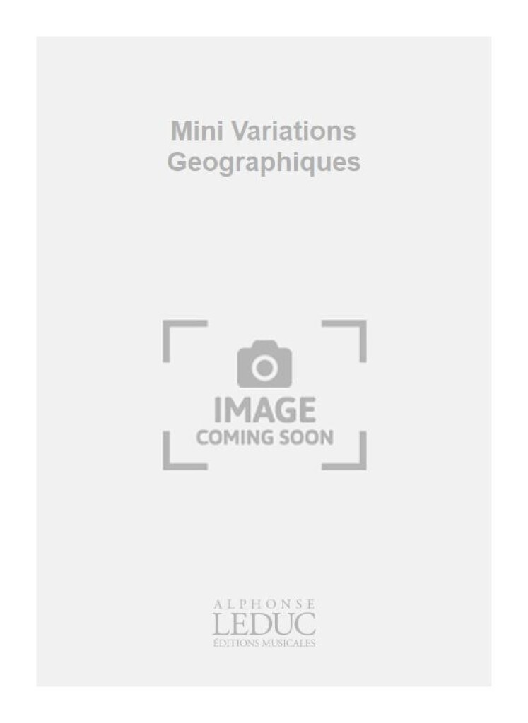 Mini Variations Geographiques