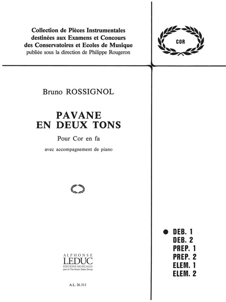 Pavane en Deux Tons Fhn/Pno