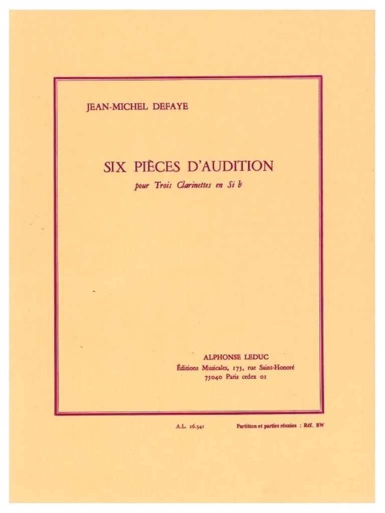 6 Pieces d'Audition