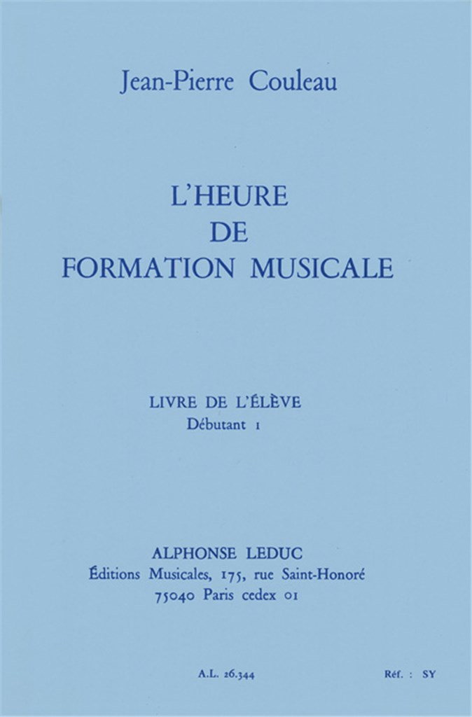 L'heure de formation musicale - Débutant 1 - Elève