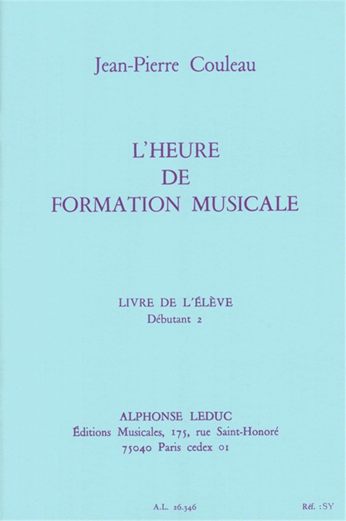 L'heure de formation musicale - Débutant 2 - Elève