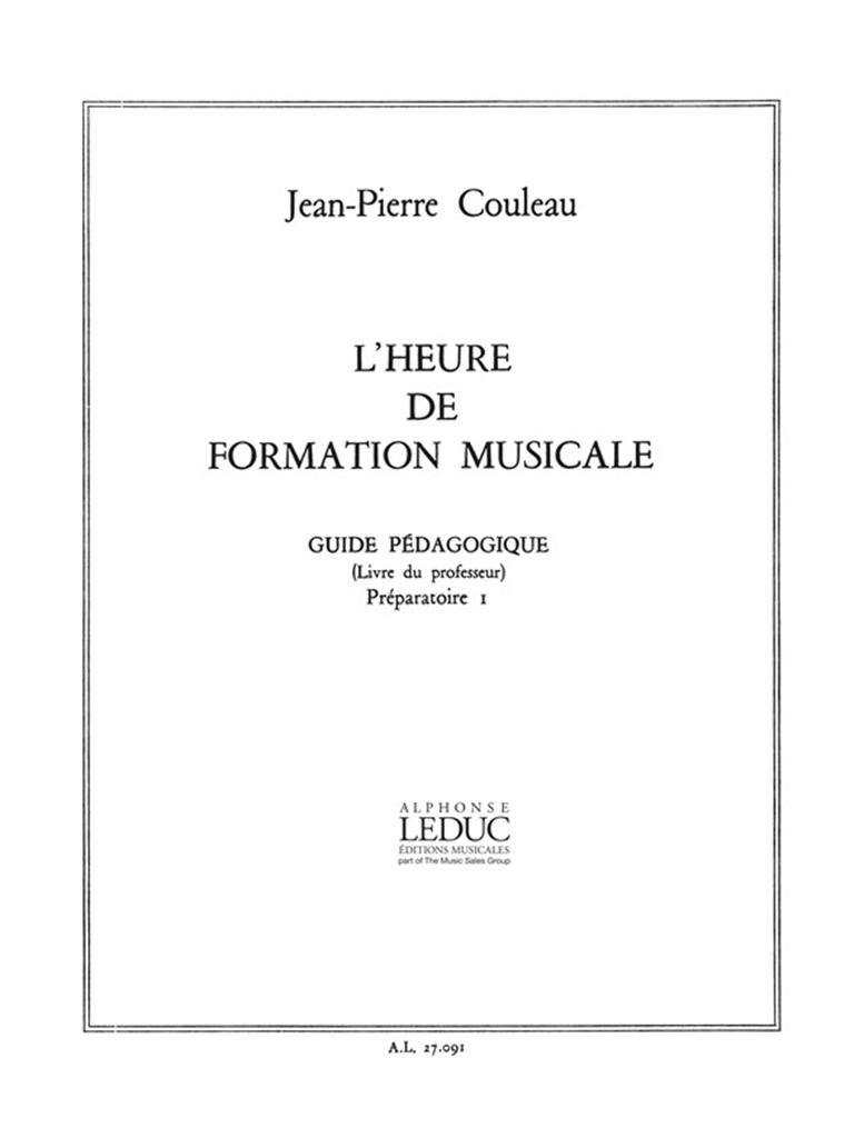 Heure De Formation Musicale Preparatoire 1