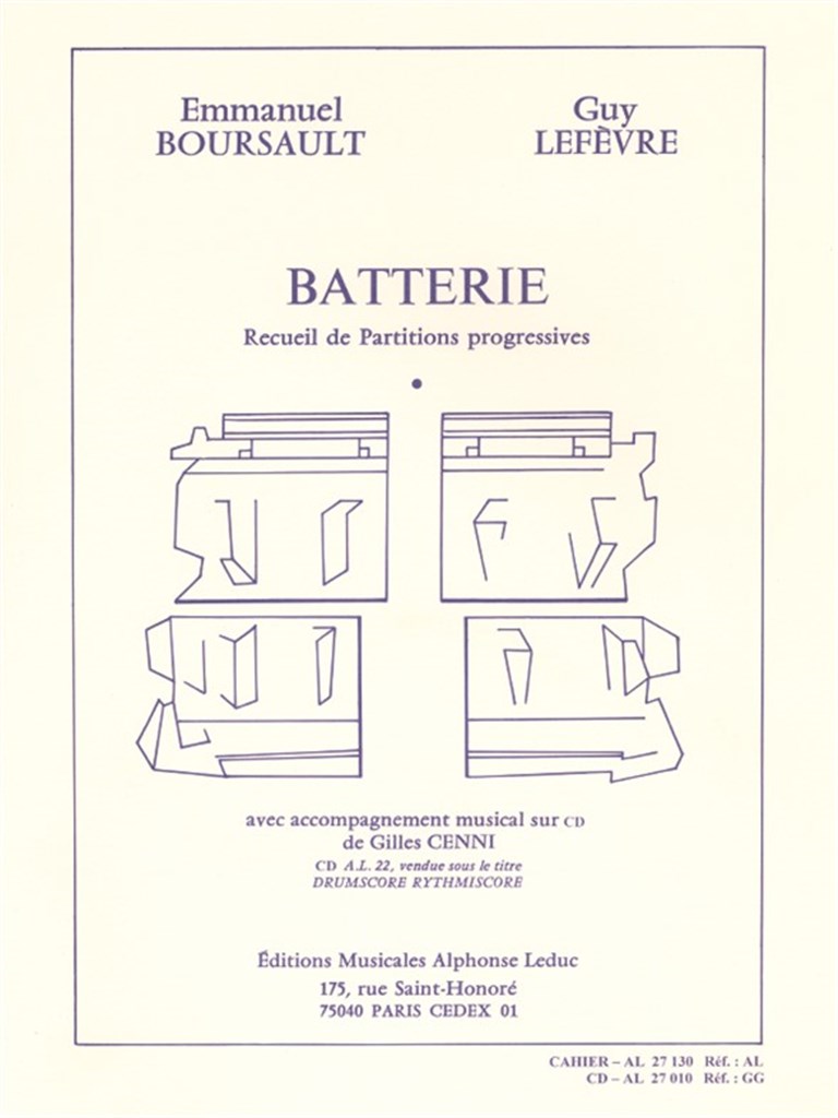 Batterie - Recueil de Partitions Progressives